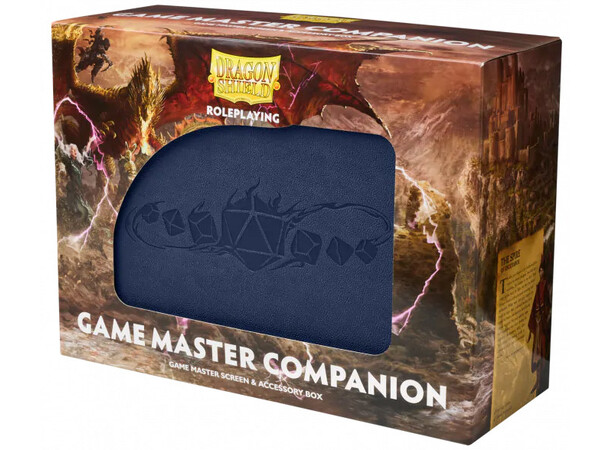 RPG Game Master Companion Midnight Blue Dragon Shield Rollespil 