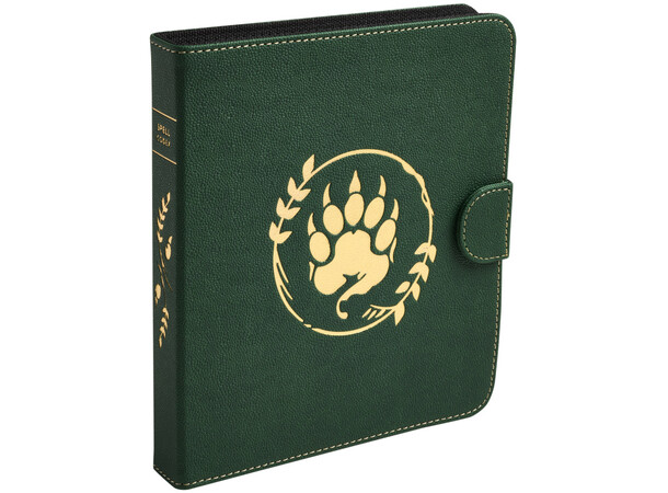 RPG Spell Codex Portfolio Forest Green Dragon Shield Roleplay 