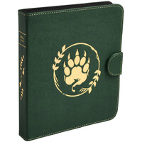 RPG Spell Codex Portfolio Forest Green Dragon Shield Roleplay