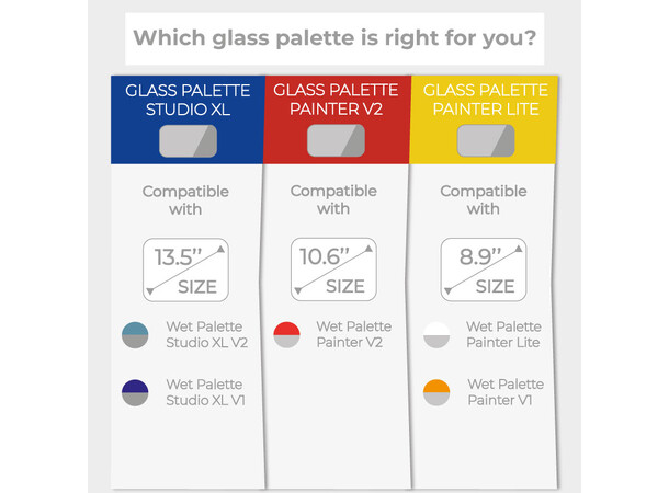 RedGrass Glass Palette Painter V2 225 x 150 mm 