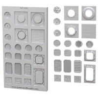 Silicone Molds Industrial Grids & Fans Green Stuff World - Factory Set