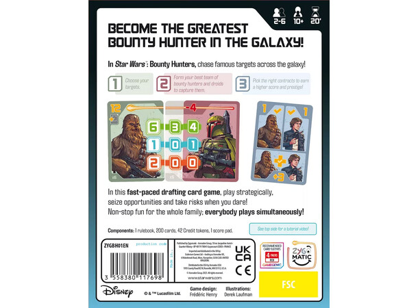 Star Wars Bounty Hunters Brætspil 