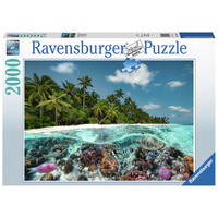 A Dive in the Maldives 2000 brikker Puslespil - Ravensburger Puzzle