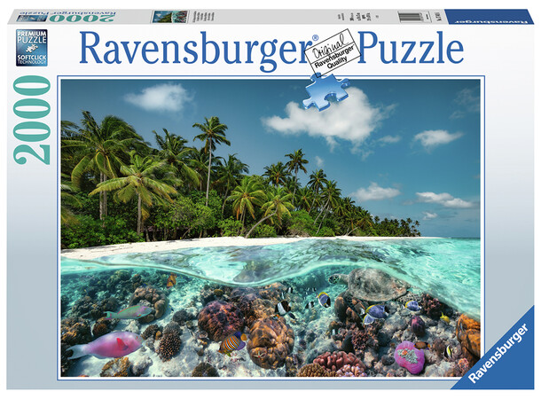 A Dive in the Maldives 2000 brikker Puslespil - Ravensburger Puzzle 
