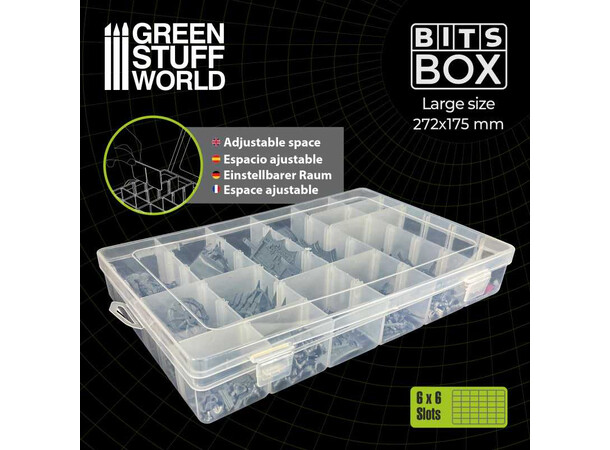 Bit Box opbevaringsboks - Stor Green Stuff World 