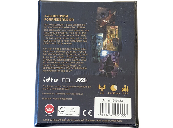 Forræder Kortspil - NORSK 