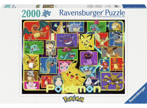 Illuminated Pokemon 2000 brikker Puslespil - Ravensburger Puzzle 