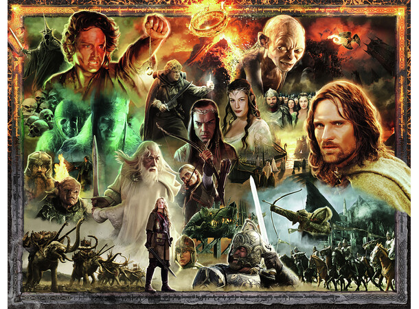 LotR Kongens tilbagevenden 2000 brikker Ravensburger puslespil 