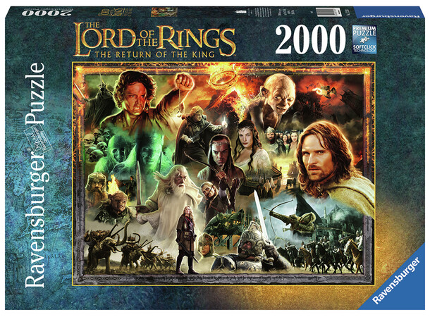 LotR Kongens tilbagevenden 2000 brikker Ravensburger puslespil 