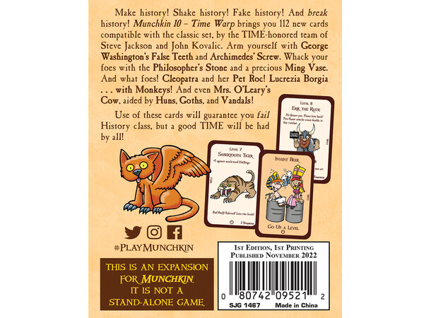 Munchkin 10 Time Warp Expansion Ekspansion til Munchkin 