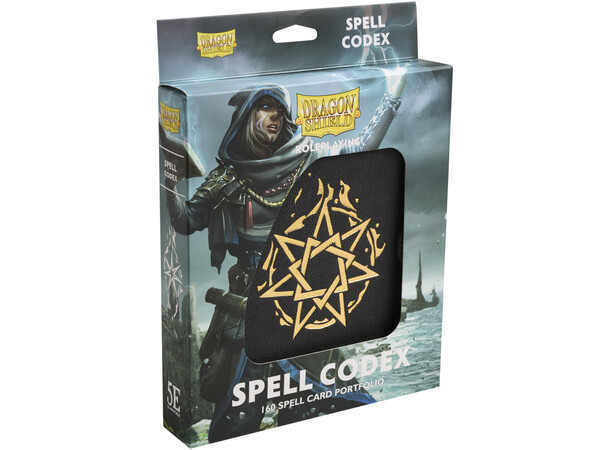 RPG Spell Codex Portfolio Iron Grey Dragon Shield Roleplay 