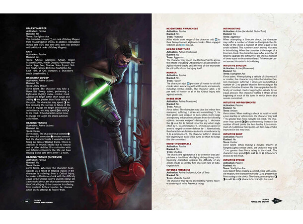 Star Wars RPG F&D Core Rulebook Force & Destiny Roleplaying Game 