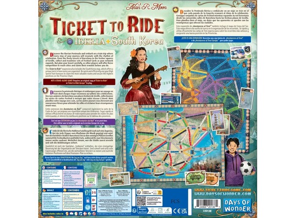 Ticket to Ride Map Coll 8 Iberia/Korea Map Collection Volume 8 