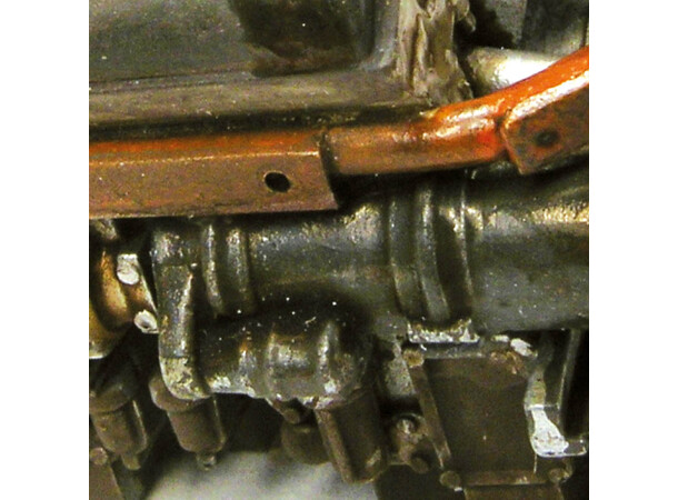 Vallejo Engine Brown Engine Soot - 40 ml Weathering Effects - Acrylic 