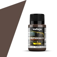 Vallejo Engine Brown Engine Soot - 40 ml Weathering Effects - Acrylic