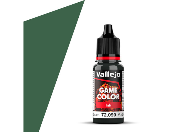 Vallejo Game Color Black Green 18 ml - Ink 