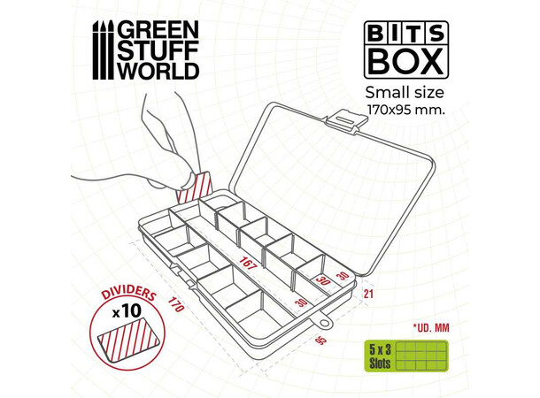 Bit Box Opbevaring - Small Green Stuff World 