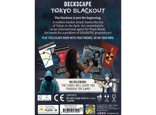 Deckscape Tokyo Blackout Brætspil 