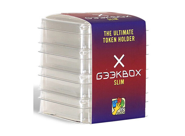 Geekbox Token Holder Slim - 4 stk Opbevaringsboks til brikker/terninger++ 