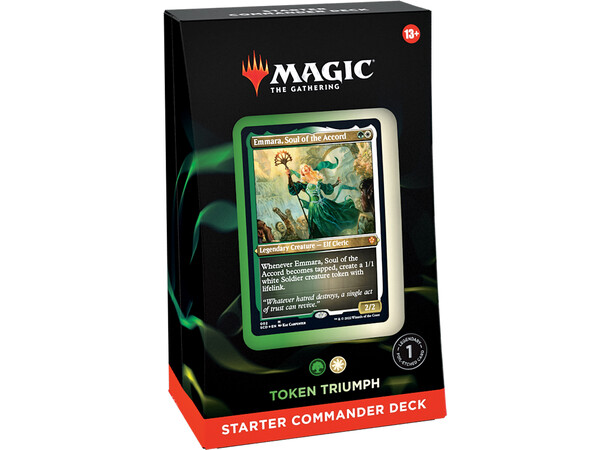Magic Starter Commander Deck Token Trium Token Triumph - Grøn/Hvid 
