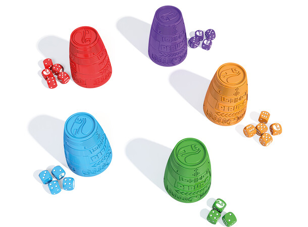 Perudo Brætspil - Dansk udgave (Liars Dice, Bluff, Dudo, Raffle) 