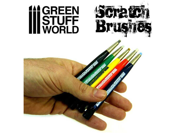 Scratch Brushes Set - 5 stk Green Stuff World 
