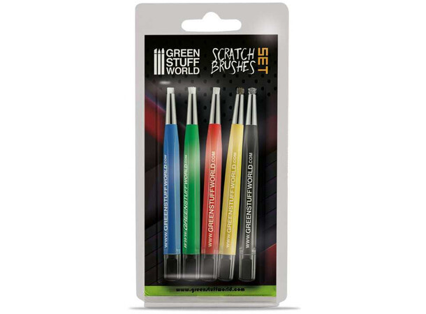 Scratch Brushes Set - 5 stk Green Stuff World 