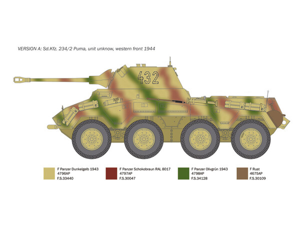 Sd.Kfz. 234/2 Puma Italeri 1:35 byggesæt 