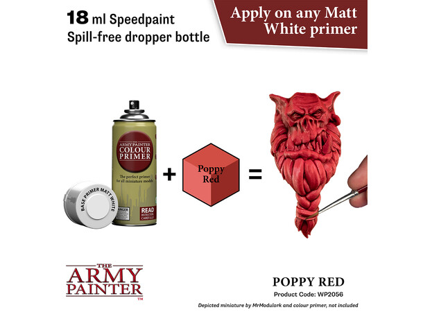 Speedpaint 2.0 Poppy Red Army Painter - 18 ml 