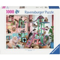 Cat Tree Heaven 1000 brikker Puslespil Ravensburger puslespil