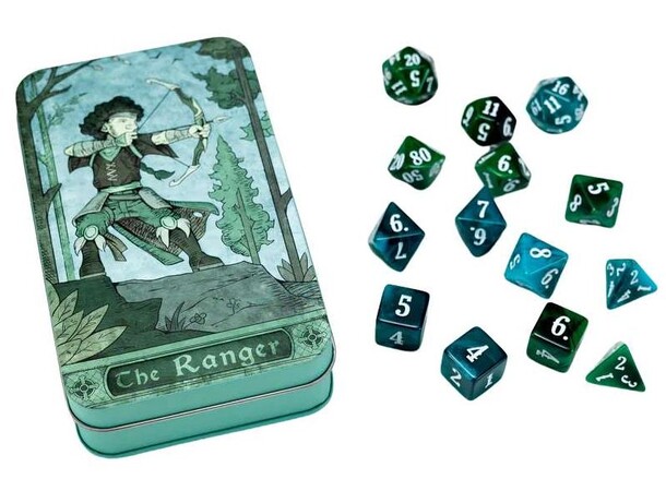 Character Class Dice Set - Ranger Beadle & Grimm - RPG-terninger (14 stk) 