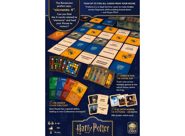 Codenames Back to Hogwarts Ordspil 