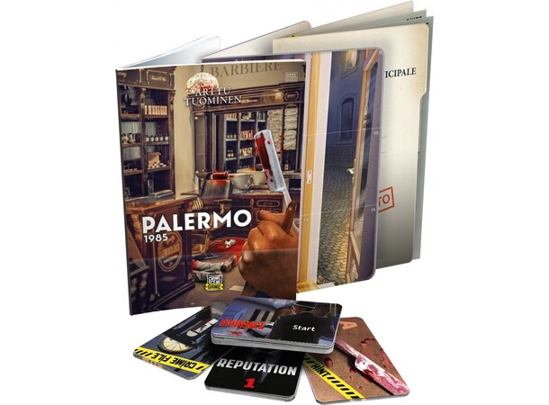 Crime Scene Palermo 1985  Brætspil Dansk udgave 