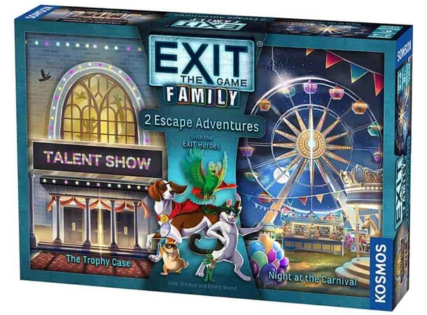 EXIT Family The Trophy Heist Brætspil Night at the Carnival 