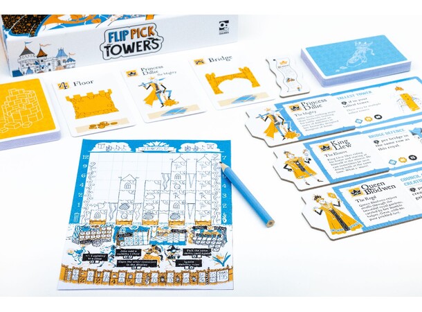 Flip Pick Towers Brætspil 