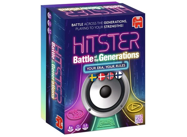 Hitster Battle of Generations Partyspil Dansk udgave 