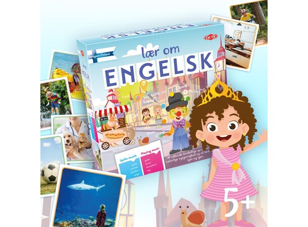 Lær om Engelsk Brætspil Dansk udgave 