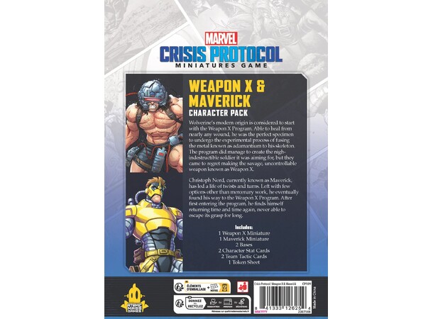 Marvel Crisis Protocol Weapon X/Maverick Ekspansion til Marvel Crisis Protocol 