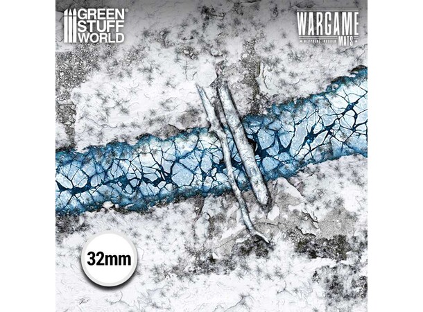 Neopren Mat 4x4 Blizzard Hollows Green Stuff World - 120 x 120 cm 