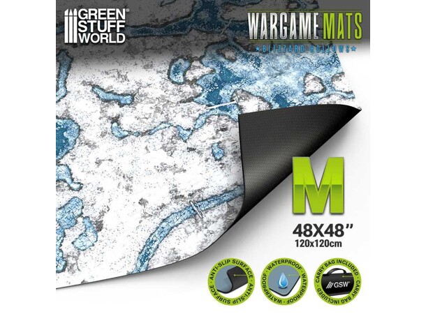 Neopren Mat 4x4 Blizzard Hollows Green Stuff World - 120 x 120 cm 
