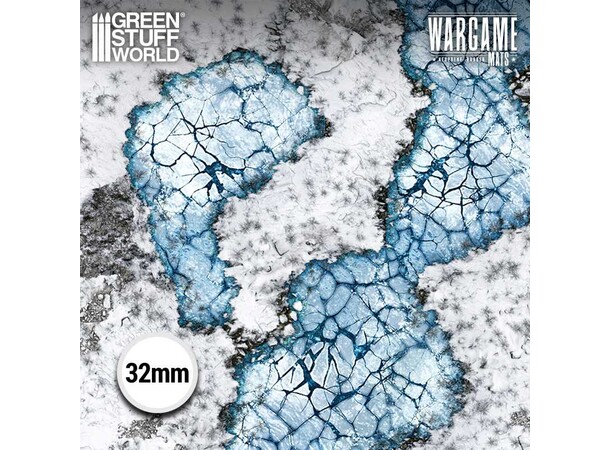 Neopren Mat 4x4 Blizzard Hollows Green Stuff World - 120 x 120 cm 