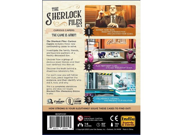 Sherlock Files Curious Capers Kortspil 