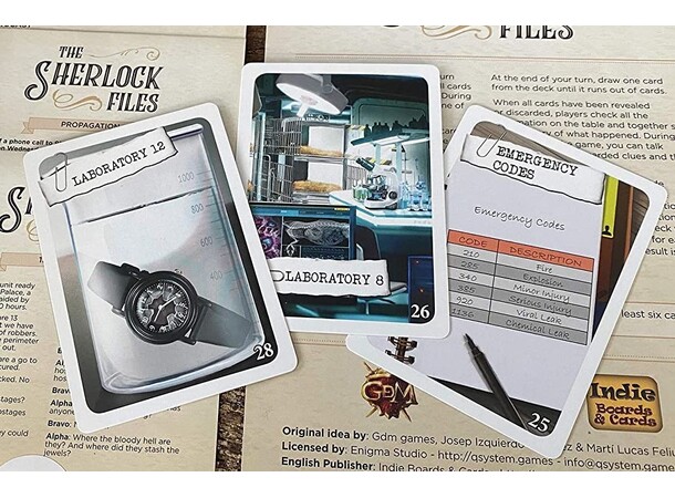 Sherlock Files Curious Capers Kortspil 