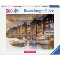 Solnedgang i København 500 brikker Puslespil - Ravensburger Puzzle