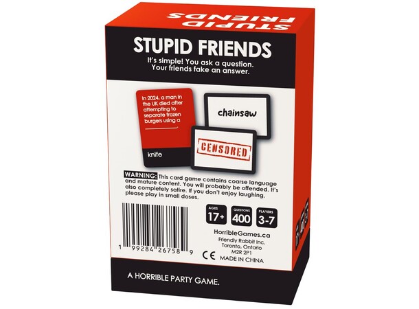 Stupid Friends Selskabsspil 