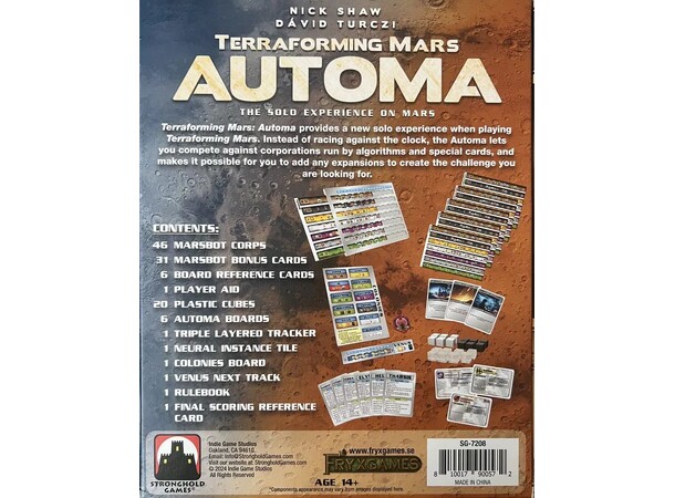 Terraforming Mars Automa Expansion Ekspansion til Terraforming Mars 