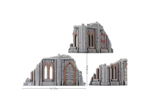 Terræn Hab Block Small Ruins Battlefield in a Box - Gothic Sector 