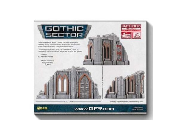 Terræn Hab Block Small Ruins Battlefield in a Box - Gothic Sector 