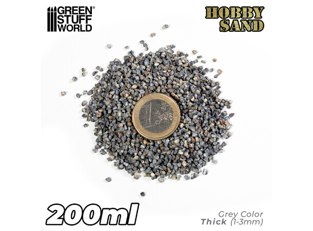 Thick Hobby Sand - Dark Grey 200ml Green Stuff World 