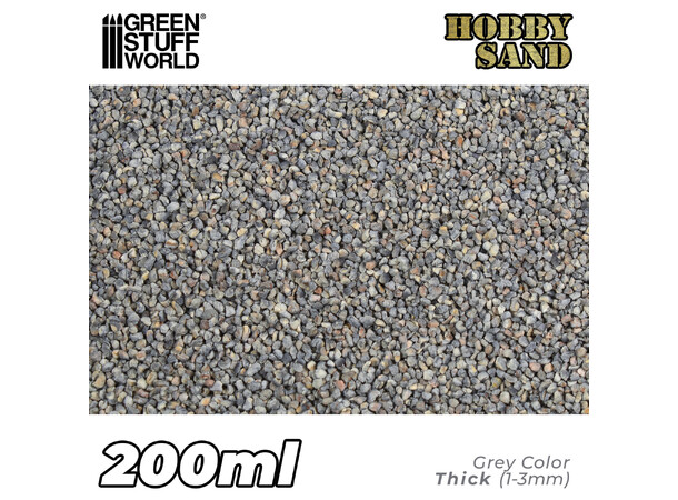 Thick Hobby Sand - Dark Grey 200ml Green Stuff World 
